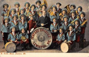 Lewiston Maine St Cecilia Band Children Vintage Postcard JI658498