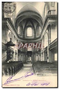 Old Postcard Nancy Interior Protestant Temple