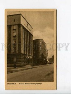 3173958 POLAND KATOWICE Gmach Banku BANK Vintage postcard