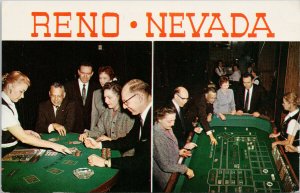 Harolds Club Reno Nevada Large Letter Casino Gambling Cards Unused Postcard H19