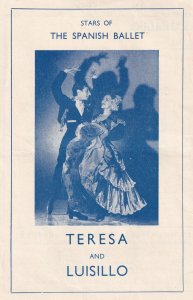 Luis Davila Teresa and Luisillo Spanish Ballet Old Rare Theatre Programme