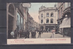 NETHERLANDS, s'GRAVENHAGE, WAGENSTRAAT HOEK, VEENESTRAAT, c1910 ppc., unused.