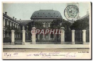 Old Postcard Lyon Faculties Central Pavilion