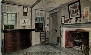 1910s Tap Room Old Wright Tavern Concord MA Massachusetts Postcard