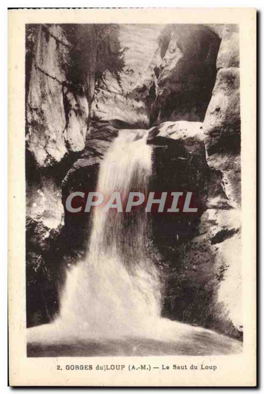 Old Postcard Gorges Du Loup Le Saut du Loup