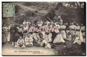 Old Postcard Army Military Algeria Scenes