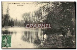 Old Postcard Paris Porte de Longchamp lower Lake