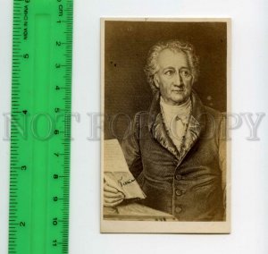 484942 Johann Wolfgang von GOETHE German WRITER Vintage CABINET CDV 