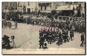 Postcard Old Orleans Fetes de Jeanne d & # 39Arc Group warriors