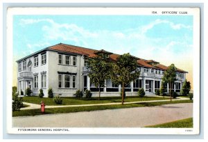 c1920s Officers Club, Fitzsimons General Hospital, Aurora Colorado CO Postcard