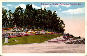 California Los Angeles Entrance To Elysian Park