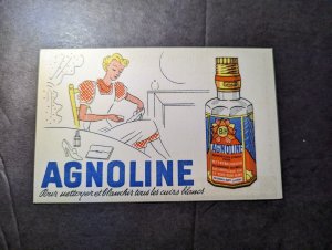 Mint France Advertisement Postcard Agnoline Special Cleaning Mixture