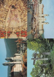 Einsiedeln Klosteransicht von Norden Monastry Gnadenbild Crucifix 4x Postcard