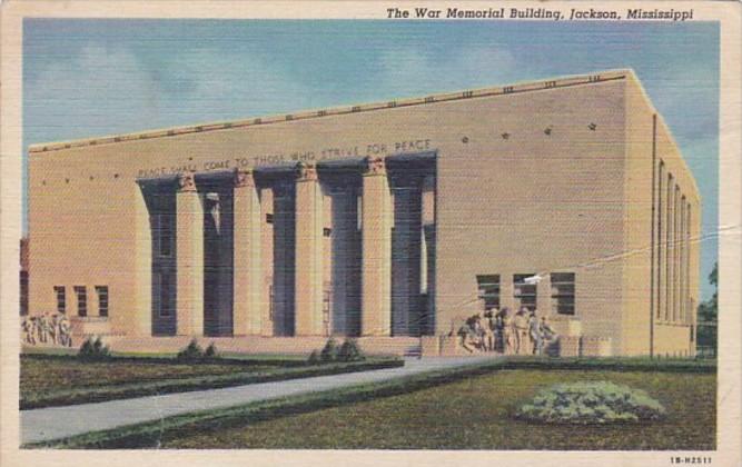 Mississippi Jackson The War Memorial Building Curteich