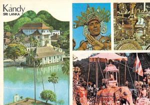 BR100815 sri lanka ceylon clockwise kandy lake dancer types folklore costumes