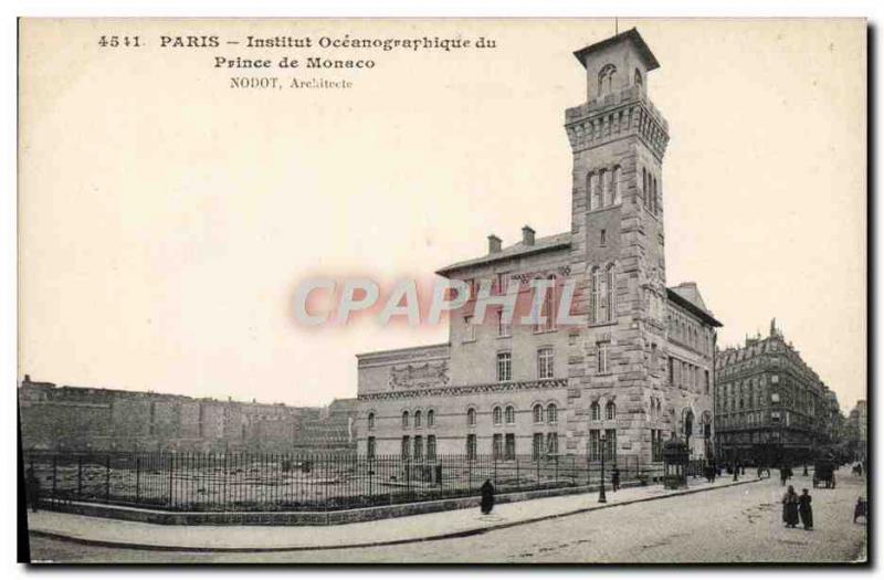 Old Postcard Astronomy Paris Oceanographic Institute of the Prince of Monaco