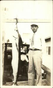 Fishing  Black Marlin Catch Off Miami FL Cruiser Boat Argo 1934 PHOTOGRAPH