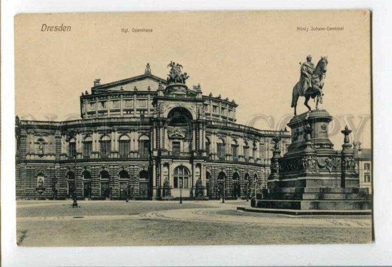 3102350 GERMANY Dresden Kgl. Opernhaus Konig Johann-Denkmal