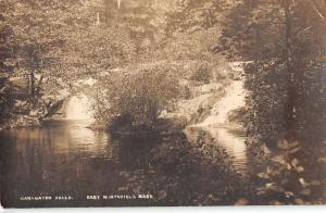 East Northfield Massachsuetts scenic view Wanamaker Falls real photo pc Z20795