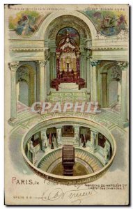 Old Postcard Fantasy Illustrator transparent map Paris Tomb of Napoleon 1st H...