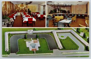 Lexington KY~Springs Motel Dining Room Cash Register~Architect Birdseye~Pool