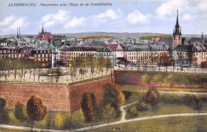 Br35702 Luxembourg Panorama avec place de la Constitution luxembourg