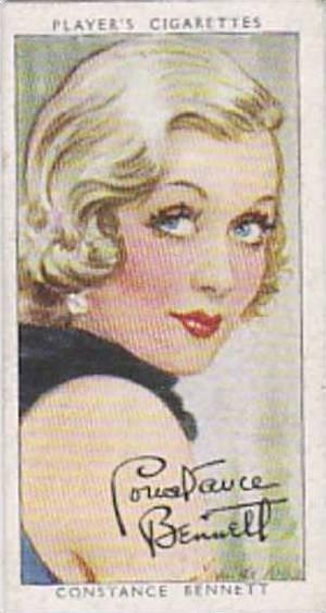 Players Cigarette Cards Film Stars Third Series No 4 Constence Bennett