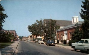 Pocomoke City Maryland MD Esso Gas Station Classic 1950s Cars Vintage Postcard