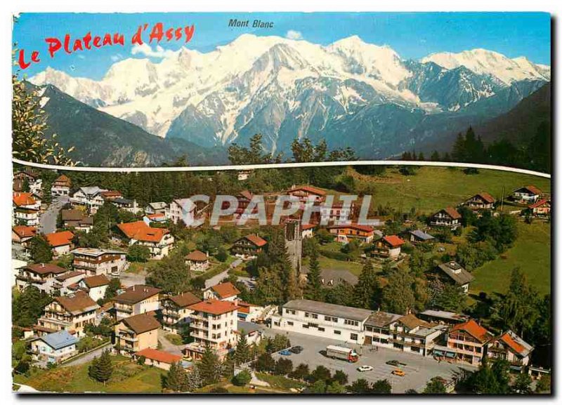 Modern Postcard The Plateau d'Assy Haute Savoie and the Mont Blanc