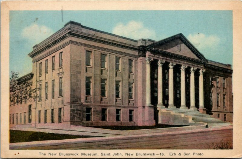 Postcard NB Saint John The New Brunswick Museum 1940s J13