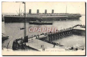 Postcard Old Ship Ship The Transatlantic Havre France