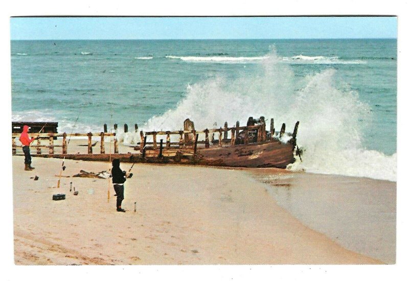 chrome postcard, Outer Banks, Cape Hatteras, North Carolina 