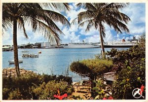 Palm Trees, Cruise Ships Bermuda 1983 