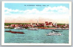 The Waterfront - Memphis, Tennessee - Postcard