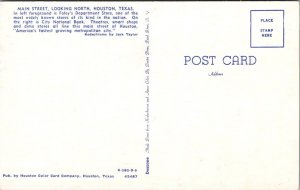 Texas, Houston - Main Street Looking North  - [TX-112]