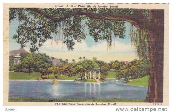 The Boa Vista Park, Rio De Janeiro, Brazil, 1930-1940s