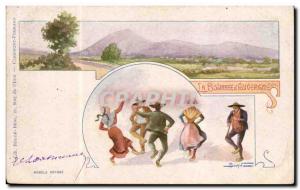 Old Postcard The wad of & # 39Auvergne (folklore)