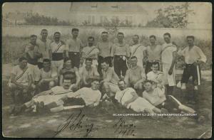 German Soccer Team Peking China 1911 RPPC 31561