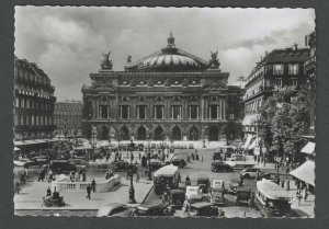 1957 Real Picture Post Card Paris France The Opera House W#654 18 Fr Stamp