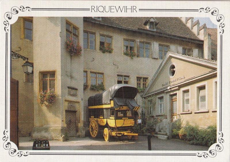 BF12564 riquewhir musee d historie des PTT chariot bus  france front/back image