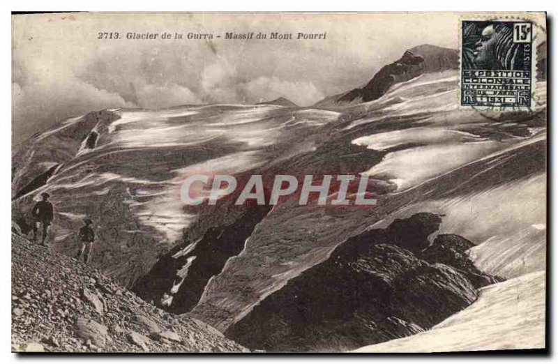 Old Postcard Glacier of Mont Pourri Gurra Massif