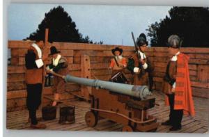 Postcard-Gun Deck..First Fort..Plymouth,Massachusetts
