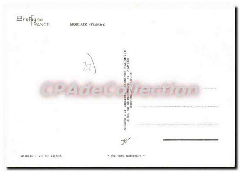 Postcard Modern Seen From Morlaix Viaduct