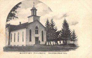 Baptist Church HAMBURG, NEW YORK Erie County 1908 John Van Epps Antique Postcard