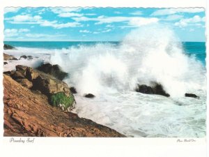 Pounding Surf, La Marree, Canada, Chrome Postcard