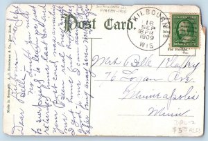 DPO (1895-1931) Kilbourn Wisconsin Postcard Jaws Of The Dells Kilbourne Dells WI