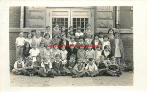 4 Postcards, Clinton? Indiana, RPPC, School Classes, John Hlatko Photos