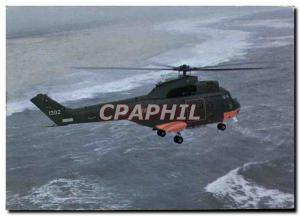 Postcard Modern Jet Aviation Helicopter d & # 39assaut and Transport SA 330 PUMA
