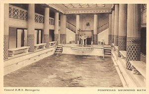 RMS Berengaria Pompeiian Swimming Bath Cunard Line Ship Unused 