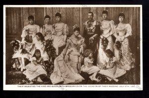 ROY171 - King George V & Queen Mary on their Wedding Day 06-07-1893. postcard